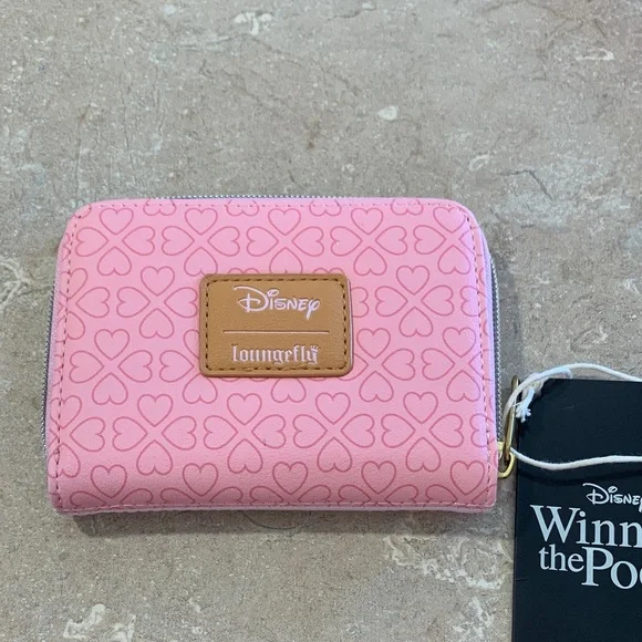 Loungefly Disney Pink Heart Wallet Winnie the Pooh and Tigger and eore NWT - Picture 2 of 6